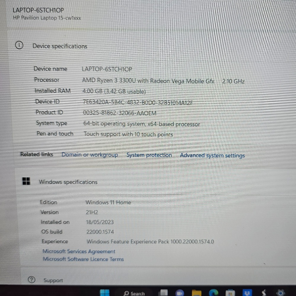 used-hp-pavilion-15-cw1500na-ryzen-3-3300u-4gb-ram-256gb-ssd-windows